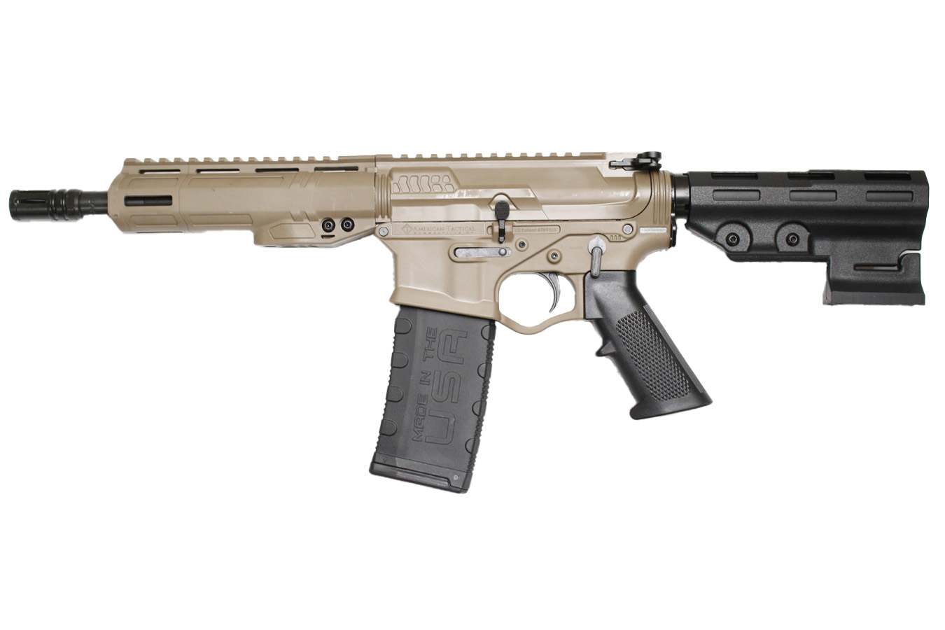 AMERICAN TACTICAL Alpha Maxx 300 Blackout Semi-Auto Pistol with FDE Finish and 30 Round Magazine